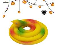 Generisch Serpente giocattolo, serpente pieghevole 31,5 pollici, oggetti di scena da giardino, modello animale, giocattolo, Halloween, scherzo d'aprile, festa, puntelli di scena