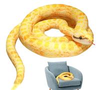 Generisch Serpente ripieno - 110 cm peluche realistico Boa Constrictor, morbido peluche per Halloween, feste, decorazioni, cameretta dei bambini, regalo di compleanno, di gioco, S