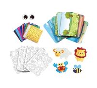 Generisch Set artistico con pellicola divertente per Kińder, animali magici in pellicola, nessun disordine per Kińder, set artistico, progetti artistici, attività per bambini, set di pellicole per