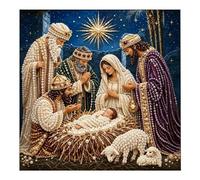 Generisch Set artistico con perline, motivo presepe di Gesù, decorazione