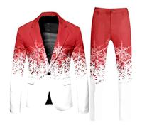 Generisch Set da corsa da uomo con stampa completa per uomo Sky Ragazzi, bianco, S