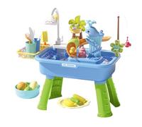 Generisch Set da gioco ad acqua per lavello, stimola il comportamento sociale, tavolo di fango, giocattoli educativi da spiaggia, stazione di gioco pedagogica motorizzata per giochi di ruolo, fratelli