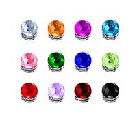 Generisch Set di 12 pennarelli magnetici per bevande, per bicchieri da vino senza manico, per Natale, San, feste, champagne, decorazioni