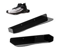 Generisch Set di 2 mensole per scarpe, mensole da parete in acrilico sospeso, organizer per scarpe, facile installazione, decorazione per interni della casa, ideale per collezionisti e pubblicità