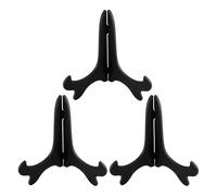Generisch Set di 3 supporti per piatti, effetto legno, decorativi per la casa, per cucina, tavolo da pranzo, feste, soggiorno, ufficio, arte, artigianato, foto, galleria, museo, negozio