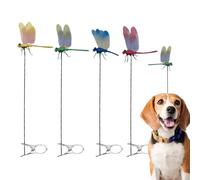 Generisch Set di 4 aste da giardino con 3D, per giardino, terrazza, ingresso, aiuole per interni, cortili, feste di famiglia