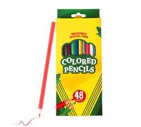 Generisch Set di 48 matite colorate pre-temperate, matite da disegno da 2,8 mm, per schizzi, pittura, fumetti, insegnanti, adulti, aula