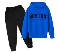 Generisch Set di Abbigliamento per Bambini Ragazzi Ragazzi Maglietta a Maniche Lunghe + Pantaloni Set di Abbigliamento 2-pezzi per Bambini 4-12 Anni, 7-8 Jahre