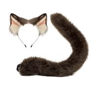 Generisch Set di accessori per cosplay, da donna, con orecchie di animali, per cosplay, eventi e convention, completo di accessori per fan di anime e manga