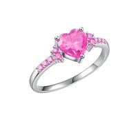 Generisch Set di anelli con zirconi geometrici e design brillanti, stile moderno e charm perfetto per le madri e gli amici, B, lega di zinco, Non pietra preziosa