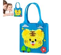 Generisch Set di borse per bambini, realizzate a mano, per bambini, con scritta in lingua inglese "Colorful Kid Sewing Kid Sewing Kit", per la scuola, l'uso quotidiano, 21 x 36 cm