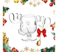 Generisch Set di calici per alci, 2026, set di bicchieri per alci, in vetro, per caffè, tè e bevande (trasparente)