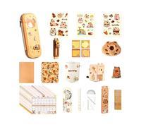 Generisch Set di cancelleria per bambini, motivo Capybara, ricompense per aula, kit di cancelleria Capybara, asilo, inizio della scuola, compleanno, a, Siehe Beschreibung, Vedi descrizione