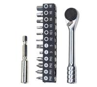 Generisch Set di chiavi a cricchetto magnetiche reversibili | Cricchetti in metallo da 1/4" per l'uso in garage, industria, automobilistica, auto, lui e uomini