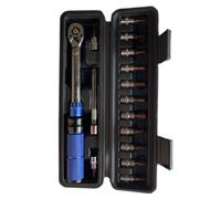 Generisch Set di chiavi dinamometriche per bicicletta, con 72 punte a cricchetto, per mountain bike, con tutte le chiavi, prese, allungabile