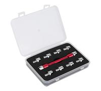 Generisch Set di chiavi dinamometriche per moto, chiavi in acciaio con 10 teste - Set di chiavi per raggi da 5 a 6,8 mm per motociclette, per manutenzione in viaggio, officina e gare in bicicletta