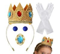 Generisch Set di costumi da principessa, comodo da indossare - Principesse Tiara per donne - Per spettacoli sul palcoscenico, eventi di carnevale, balli in maschera, feste di travestimento e