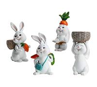 Generisch Set di decorazioni per coniglietti pasquali, graziosi coniglietti con uova, decorazione per la cameretta dei bambini, graziose idee regalo pasquali