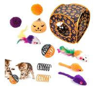 Generisch Set di giocattoli per gatti interattivi | Giocattolo Peekaboo a forma di zucca, giocattolo per gatti per cercare e trovare, gioco per interni ed esterni, Peekaboo