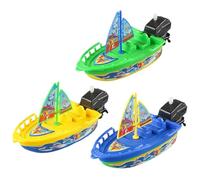 Generisch Set di giocattoli per vasca da bagno, giocattolo acquatico, movimento barca, barca a motore, giocattolo educativo divertente (C, taglia unica)