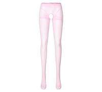 Generisch Set di lingerie sexy da donna con reggicalze da donna, olio lucido, senza crotchless, calze elasticizzate, leggings sportivi, lingerie da donna, Colore: rosa., M