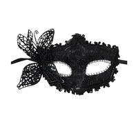 Generisch Set di maschere dipinte per il viso da donna, con polvere d'oro, accessorio per feste di danza, carnevale, protezione per il viso, design elegante, riutilizzabile, traspirante, ideale per