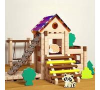 Generisch Set di mattoncini in legno per bambini
