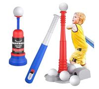 Generisch Set di palline da baseball, da allenamento, con supporto regolabile, per bat e palline, attrezzatura sportiva per ragazzi e ragazze, età 3-5, kit da baseball Fun Backyard Early Childhood