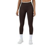 Generisch Set di pantaloni da yoga a vita alta da donna, comodi leggings elastici da allenamento con reggiseno sportivo per la corsa in palestra e la vita quotidiana, caffè, S