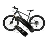 Generisch Set di parafango per bicicletta, 26 x 4,0 pollici, larghezza parafango anteriore posteriore, MTB Off-Road Fat Tire Bike Wings Full Coverage Bike Plastic (nero)