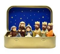 Generisch Set di presepe in latta stampata 3D con statue religiose