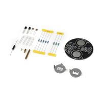 Generisch Set di saldatura con trottola a LED, lampada rotante, componenti in linea, set elettronico LED, esercizi di saldatura, attività genitori e bambini