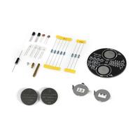 Generisch Set di saldatura con trottola a LED, lampada rotante, componenti in linea, set elettronico LED, esercizi di saldatura, attività genitori e bambini