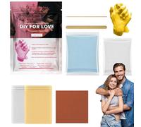 Generisch Set di stampe a mano per coppie, sculture fatte a mano, per coppie d'amore, romantiche attività di coppia, scultura della memoria come progetto creativo e accessorio per la casa