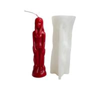 Generisch Set di stampi per candele in silicone, forma maschile e femminile, 2 pezzi, per sapone, resina, decorazioni per matrimoni, feste di compleanno, progetti artistici, decorazioni per