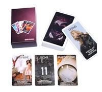 Generisch Set di tarocchi, giochi da tavolo in inglese, 78 pezzi, biglietti di tarocchi per la preghiera, per bambini, donne, gioco, ragazze, uomini, Halloween