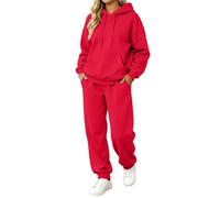 Generisch Set elegante: pantaloni casual con cappuccio a taglio alto in tinta unita per comfort e stile nella vita di tutti i giorni.