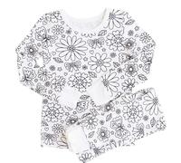 Generisch Set neonato per ragazzi Homewear Set Coloring Pajama Set for Boy and Girl Can Play with and Wear 3 Month Girl Ragazzi Outfit, d, 5-6 Jahre