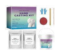 Generisch Set per impronte a mano, strumento per scultura a forma di gesso fatto a mano, set per modellare le mani, per adulti, , partner, San , festa della mamma, Natale