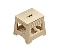 Generisch Sgabello pieghevole leggero e addensato, campeggio portatile all'aperto, pesca, semplice(S-White)