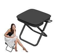 Generisch Sgabello pieghevole portatile - Sgabello pieghevole portatile, sedia pieghevole per esterni - Sedia pieghevole multifunzione in acciaio inox, sgabello portatile antiscivolo, sgabello