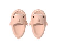Generisch Shark Slides for Men Women,Shark Slides,Anti-Slip Quick Dry Beach Shoes,Super Soft Open Toe Sandals Shower Slippers, rosa., 42/43 EU