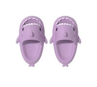 Generisch Shark Slides for Men Women,Shark Slides,Anti-Slip Quick Dry Beach Shoes,Super Soft Open Toe Sandals Shower Slippers, Viola, 44/45 EU