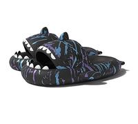 Generisch Shark Slides Pantofole in materiale EVA super morbido, sandali comodi, unisex, Shark Slides, Lightning Black 2, 36/37 EU