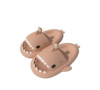 Generisch Shark Slides,Unisex Women Men Shark Slippers,Open Toe Slides Non-Slip Bath Slippers, Rosa 3, 40/41 EU