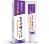 Generisch Siero di acido azelaico, 12% crema di acido azelaico con acido ialuronico niacinamide per il viso, crema per il viso, equilibrio, levigante per la pelle sensibile, 20 g (M, 1 pezzo)