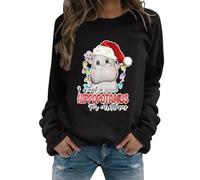 Generisch Signora, voglio fare un ippopotamo con una felpa con cappuccio, Nero , XXL