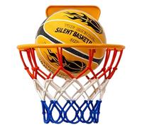 Generisch Silent Basketball, No Noise High Density Quiet Basketball | Soundless Easy Grip | Airless Basketball for Indoor Training | Flessibile Ball for Boys Girls Kids Teen House Bedroom Sports