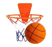 Generisch Silent Basketball - Silent Basketball | No Noise Sport Ball con Hoop | Morbido rimbalzo per la casa in palestra, materiale per un salto silenzioso e assorbe gli urti