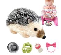 Generisch Silicone riccio - 13 cm riccio compagno di gioco | modello animale morbido con cuscino per dormire, bambola in silicone per decorazione della stanza, viaggi, cura, gioco e gioco di fantasia